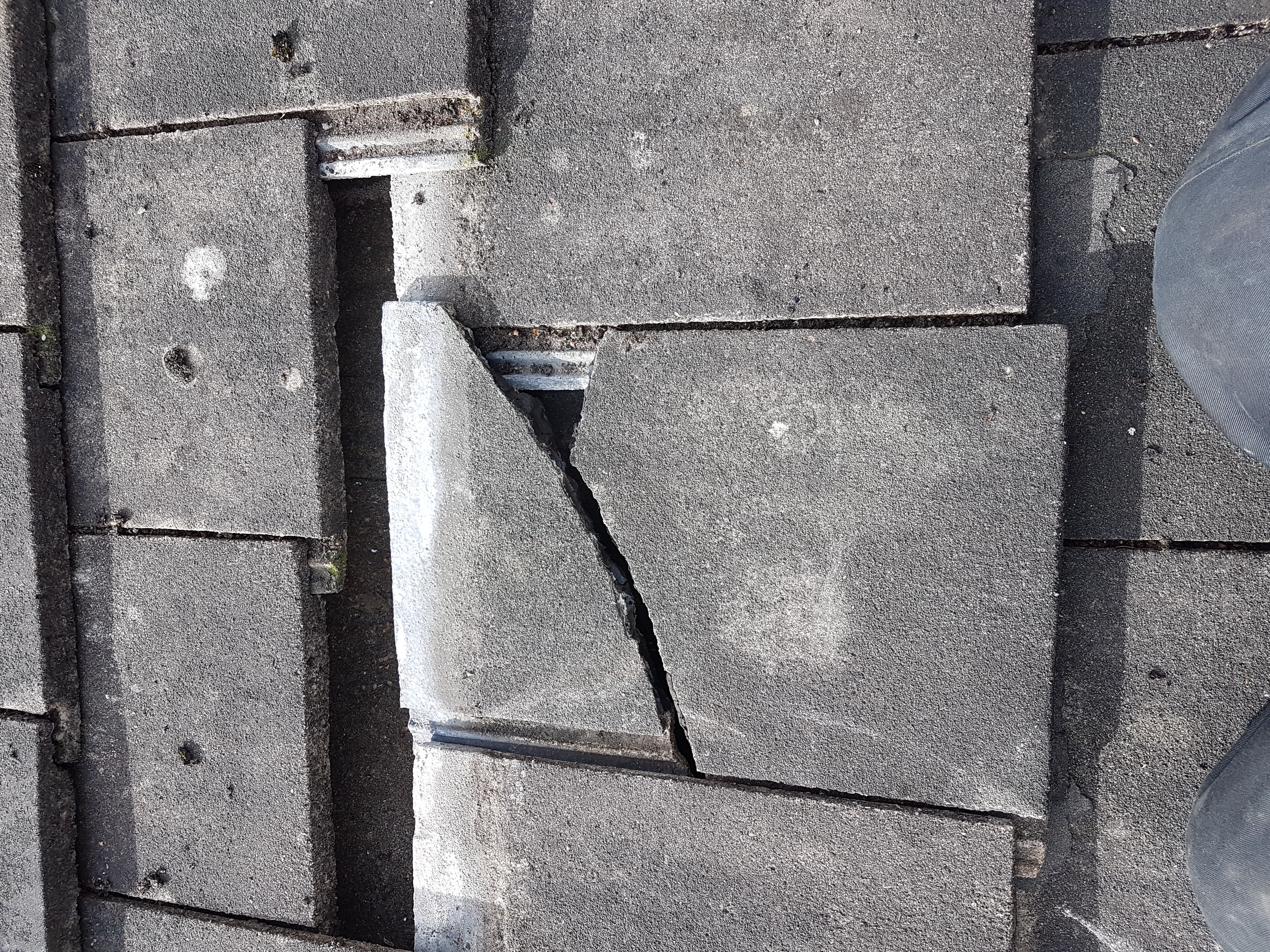 Broken Tile Roof Replacement
