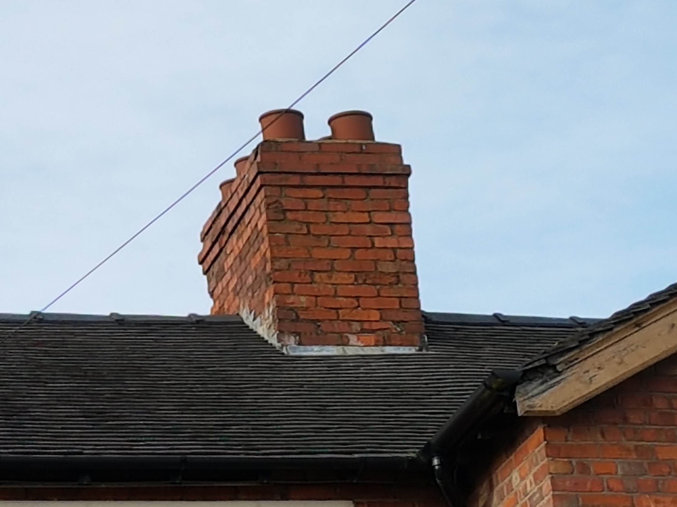 Chimney Repair Damaged Pot
